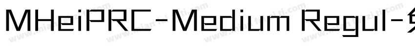 MHeiPRC-Medium Regul字体转换